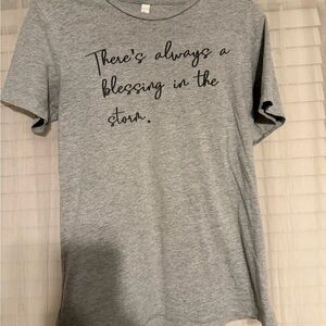 Women’s Christian Blessing Gray Short Sleeve Tee